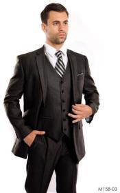  Size Mens Black Suit