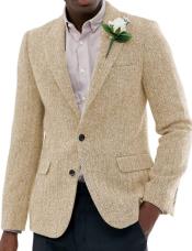  Tweed Blazer Herringbone Wool