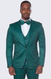  Dot Suit Emerald Green