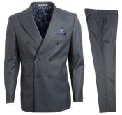  Suit Mens Double Breasted