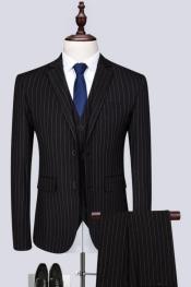 With Black Pinstripe -