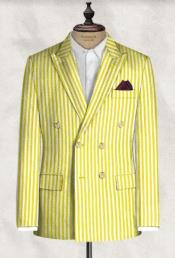  Seersucker Suit - Yellow