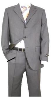 Gray Pinstripe Suit