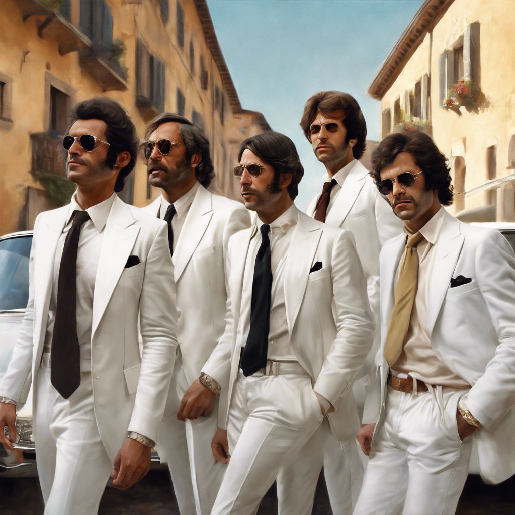 Mensitaly white suits