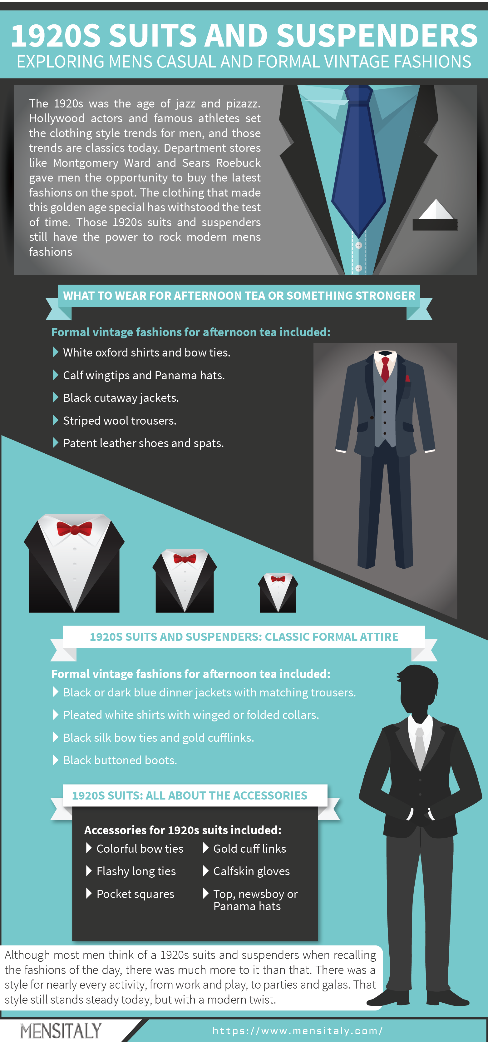 1920s Suits and Suspenders: Exploring Men's Casual and Formal Vintage Fashions