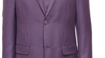 Christmas Eve Suit Outfit Ideas Men Two Button Purple Vest