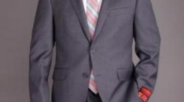 Top Mens Christmas Suit Tips Mantoni Charcoal Gray Color