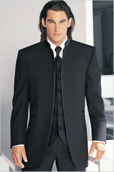 What to Wear for Christmas Tuxedo Slim Fit Black Mens Suits and 